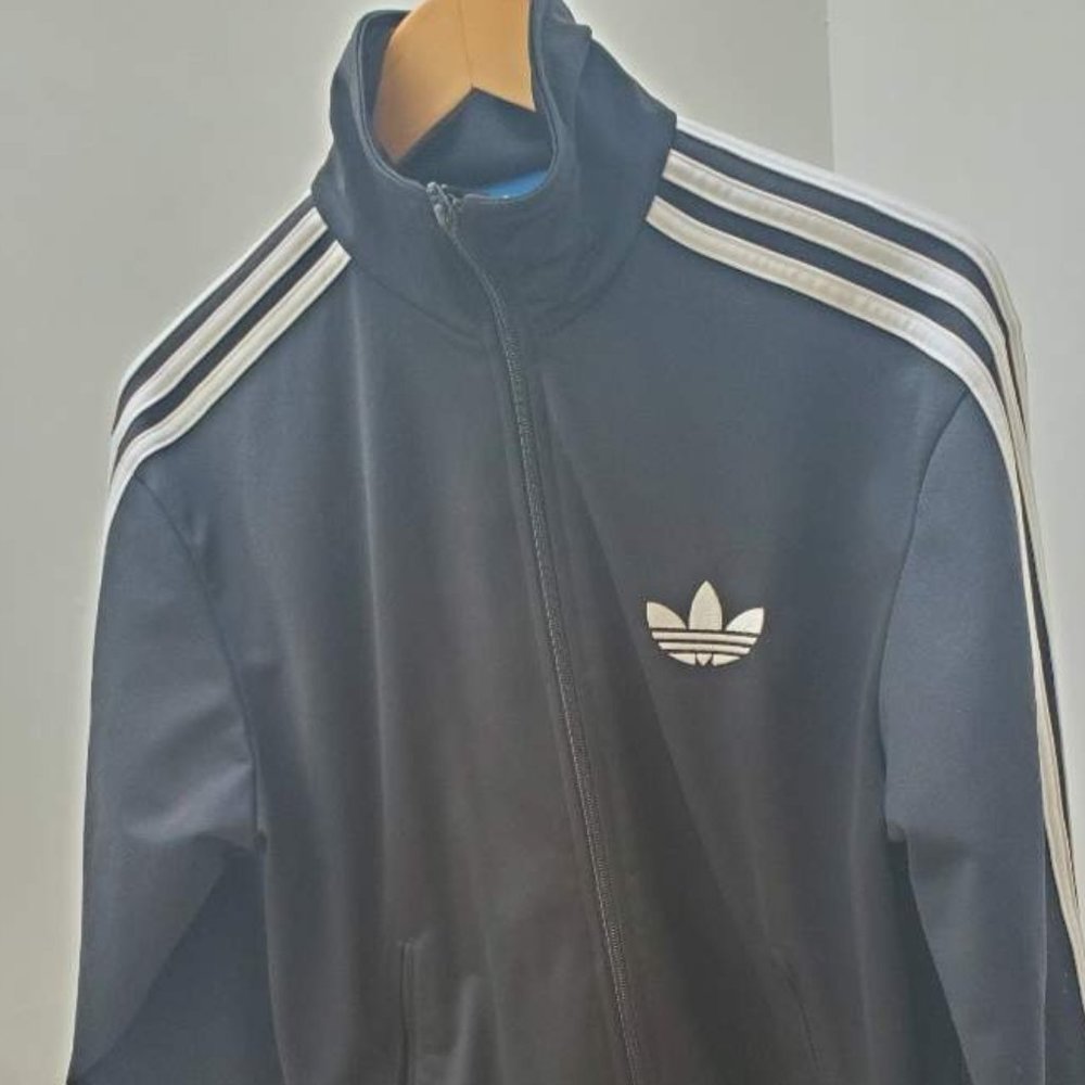 Adidas Men's Track Jacket Black/White (S)
